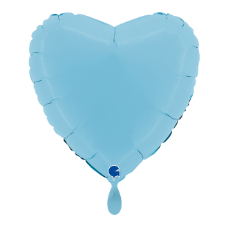 1 Balloon - Heart - Matte Blue