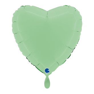 1 Balloon - Heart - Matte Green