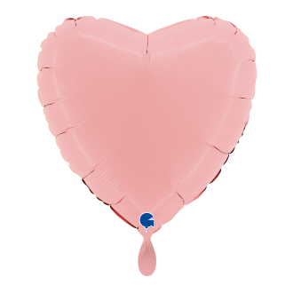 1 Balloon - Heart - Matte Pink
