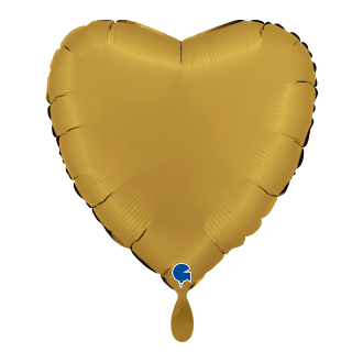 1 Balloon - Heart - Satin Gold