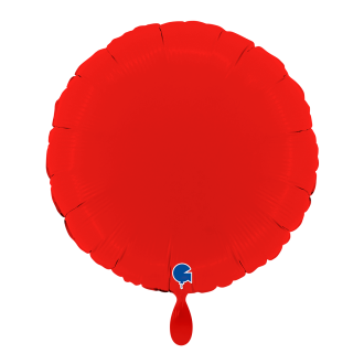 1 Balloon - Round - Matte Red