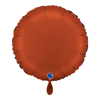 1 Balloon - Round - Satin Brick Red