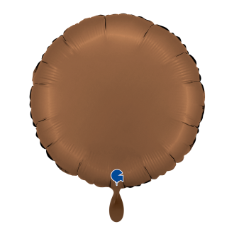 1 Balloon - Round - Satin Chocolate