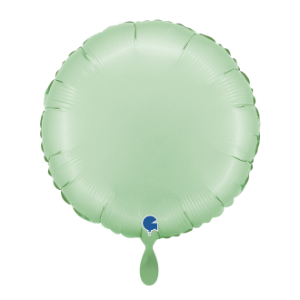 1 Balloon - Round - Satin Glazed Mint