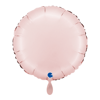 1 Balloon - Round - Satin Pastel Pink
