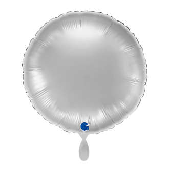 1 Balloon - Round - Silver