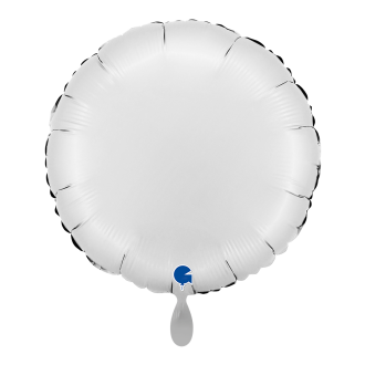 1 Balloon - Round - Satin White