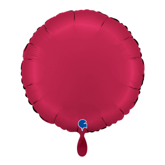 1 Balloon - Round - Satin Cherry