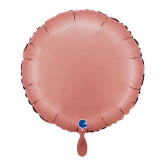 1 Balloon - Round - Satin Rose Gold