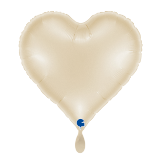 1 Balloon - Sweetie Heart 18in Satin Cream