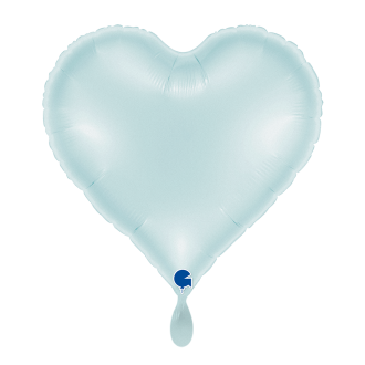 1 Balloon - Sweetie Heart 18in Satin Pastel Blue