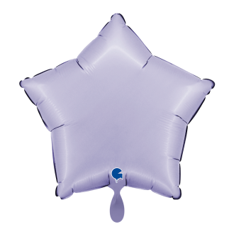 1 Balloon - Star - Satin Lilac