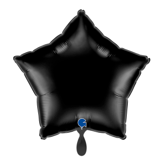 1 Balloon - Star - Black
