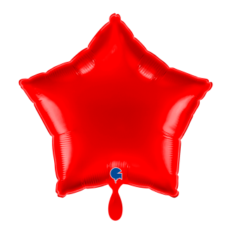 1 Balloon - Star - Red