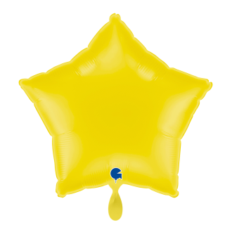 1 Balloon - Star - Pastel Yellow