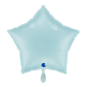 1 Balloon - Star - Pastel Blue
