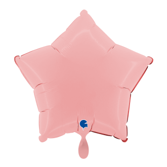1 Balloon - Star - Matte Pink
