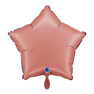 1 Balloon - Star - Satin Rose Gold