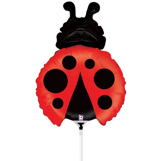 10 Miniballoons Airfilled - Ladybug (Unverpackt)