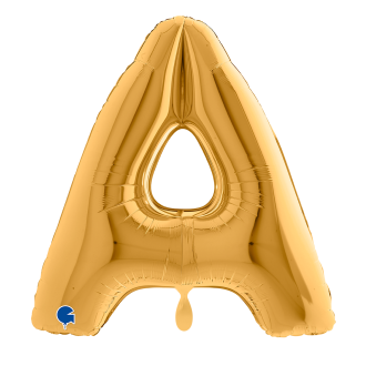1 Balloon XXL - Letter A - Gold
