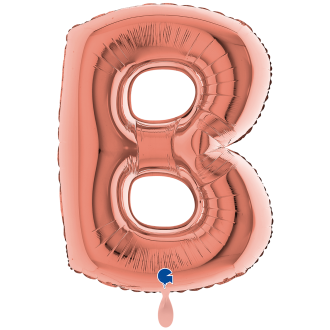 1 Balloon XXL - Letter B - Rosegold