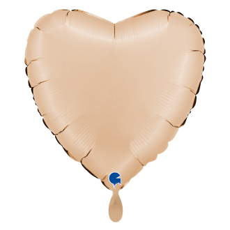 1 Balloon XL - Heart - Satin Nude