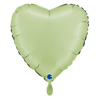 1 Balloon XL - Heart - Satin Olive Green
