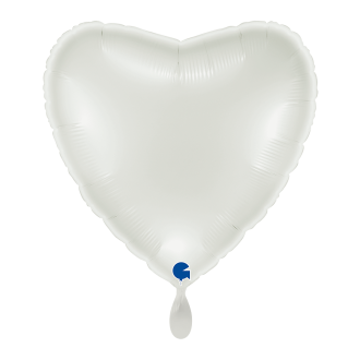 1 Balloon XL - Heart - White