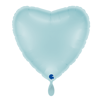 1 Balloon XL - Heart - Pastel Blue