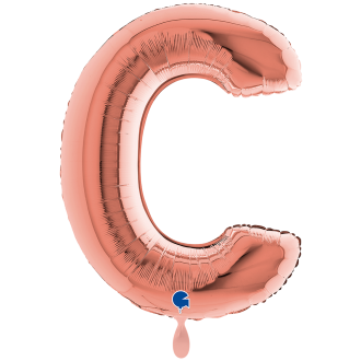 1 Balloon XXL - Letter C - Rosegold