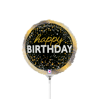 10 Miniballoons Airfilled - Metallic Birthday Party (Unverpackt)