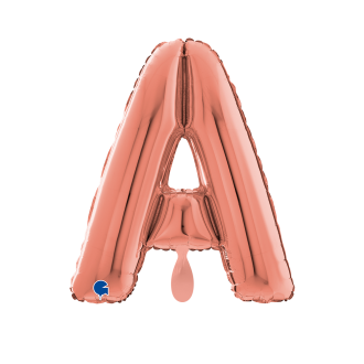 1 Balloon XL - Letter A - Rosegold
