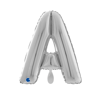 1 Balloon XL - Letter A - Silver
