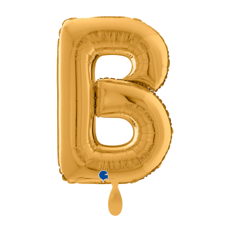 1 Balloon XL - Letter B - Gold