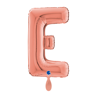 1 Balloon XL - Letter E - Rosegold