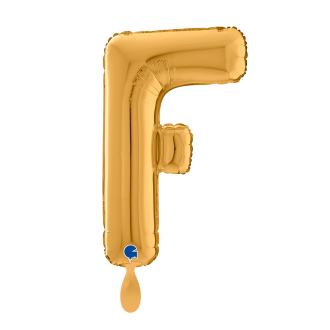1 Balloon XL - Letter F - Gold