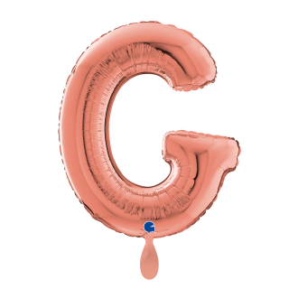 1 Balloon XL - Letter G - Rosegold
