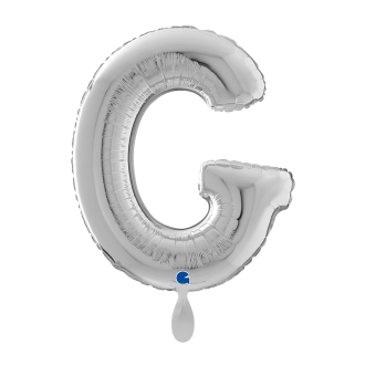 1 Balloon XL - Letter G - Silver