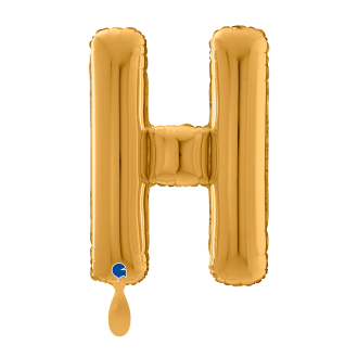 1 Balloon XL - Letter H - Gold