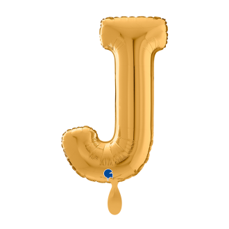 1 Balloon XL - Letter J - Gold