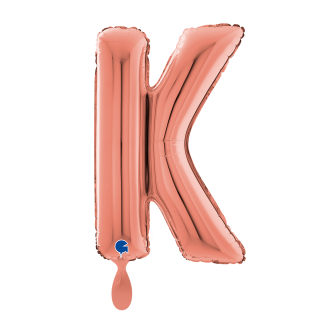 1 Balloon XL - Letter K - Rosegold