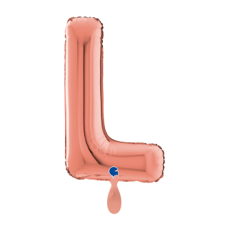 1 Balloon XL - Letter L - Rosegold
