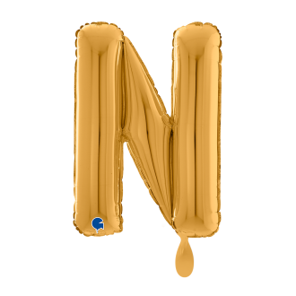 1 Balloon XL - Letter N - Gold