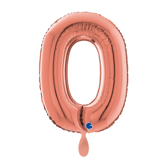 1 Balloon XL - Letter O - Rosegold