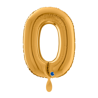 1 Balloon XL - Letter O - Gold