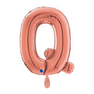 1 Balloon XL - Letter Q - Rosegold