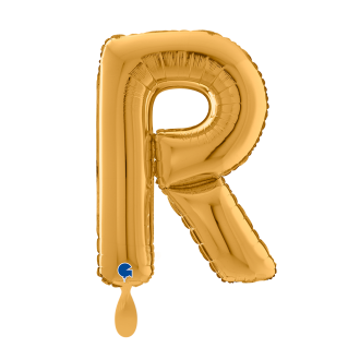 1 Balloon XL - Letter R - Gold