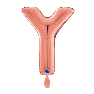 1 Balloon XL - Letter Y - Rosegold