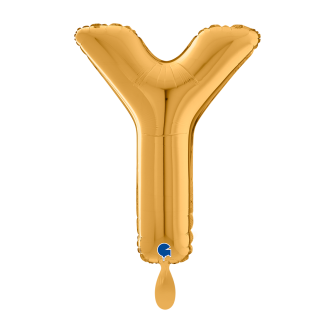 1 Balloon XL - Letter Y - Gold