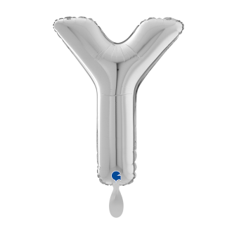 1 Balloon XL - Letter Y - Silver